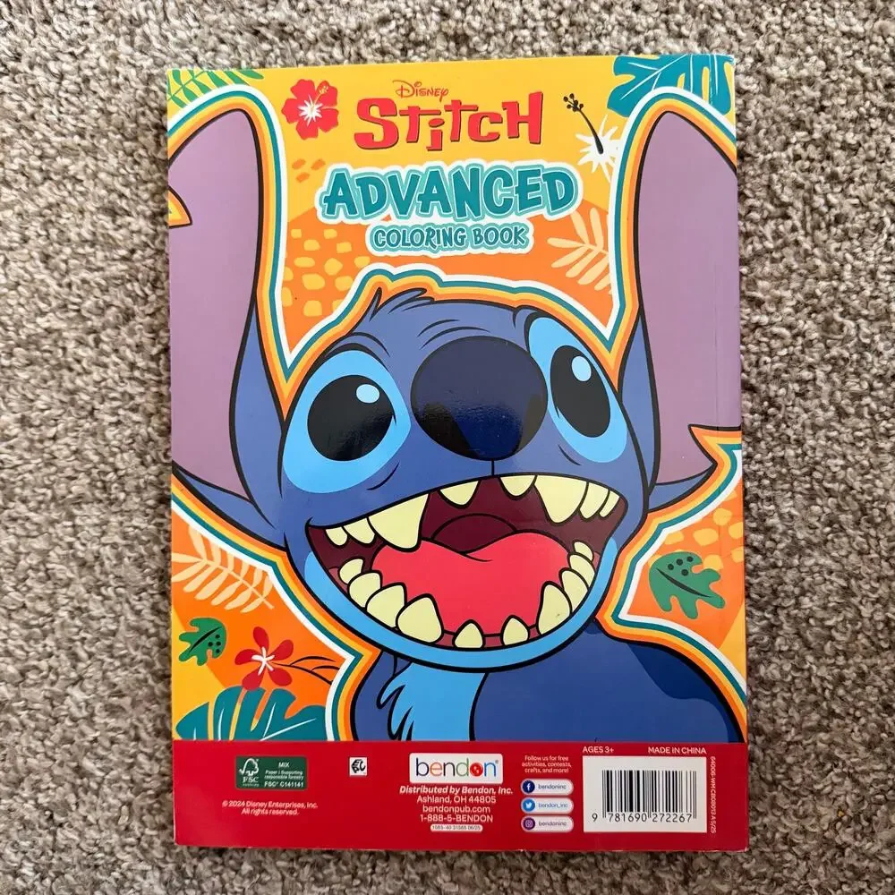 Lilo & Stitch Advanced Coloring Book NEW Disney